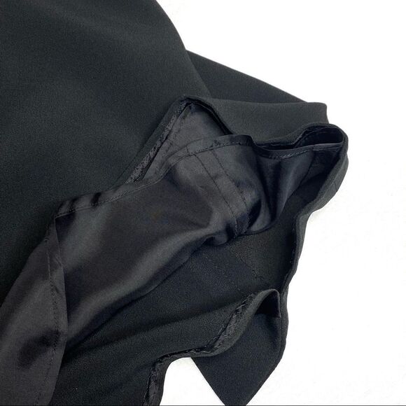Carmen Marc Valvo Collection black trumpet midi skirt size 8 - Picture 11 of 16